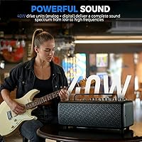 Vista 2 de JOYO Amplificador de Guitarra de Escritorio Portátil de 40W, Amplificador de Guitarra Combo Profesional, Transmisión en Vivo y Grabación con 8