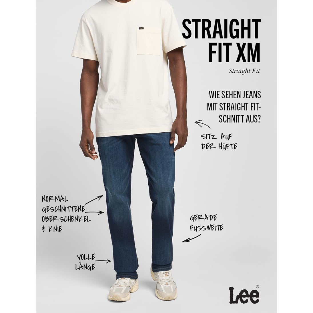 Lee Herren Jeans Straight Fit Xm