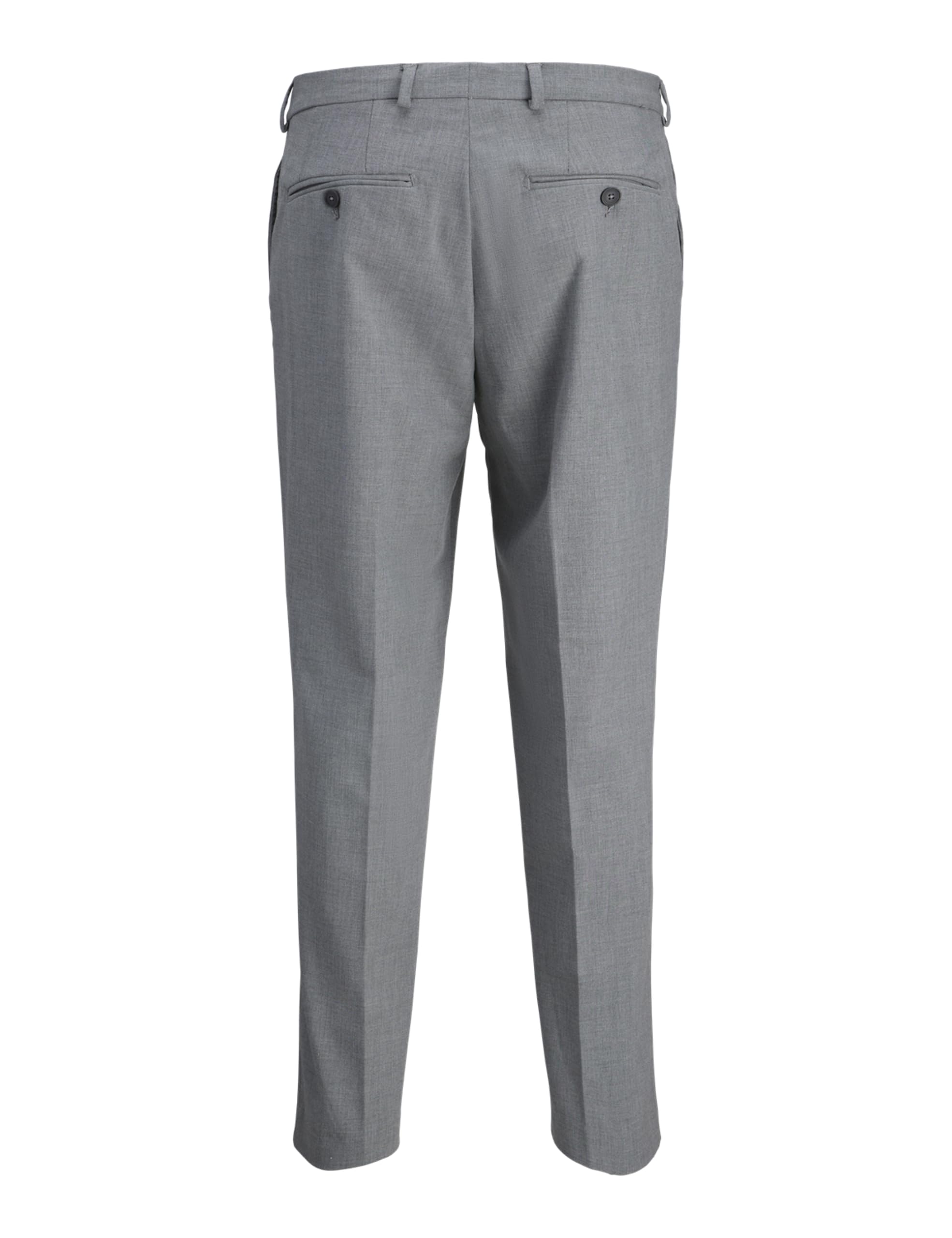 JACK & JONES Pantalones de Traje para Hombre JPRTHEO Regular Fit Pantalones de Traje, Gris Claro Jaspeado/Ajuste: Ajuste Regular, 48