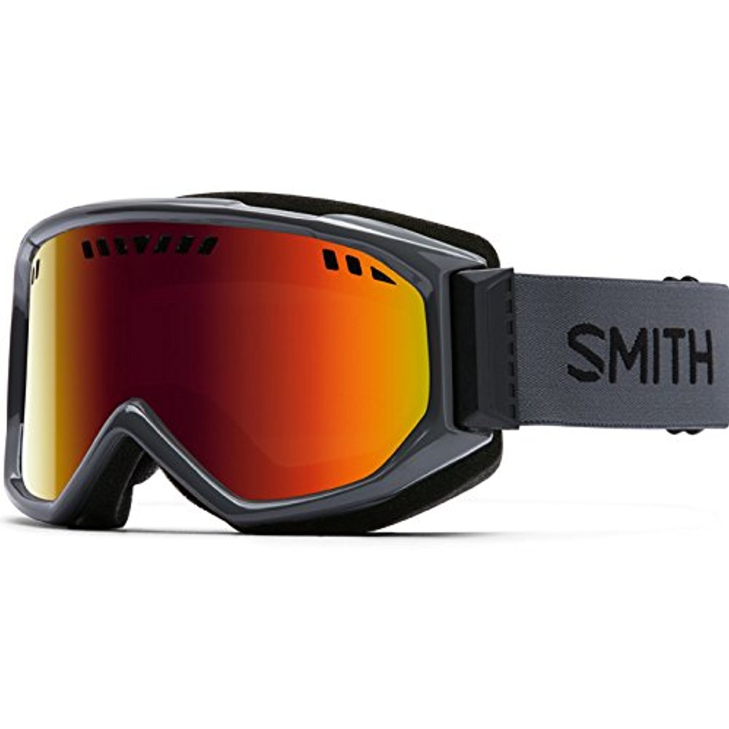 Smith Optics Adult Scope Snow Goggles Charcoal Frame/Red Sol-X Mirror