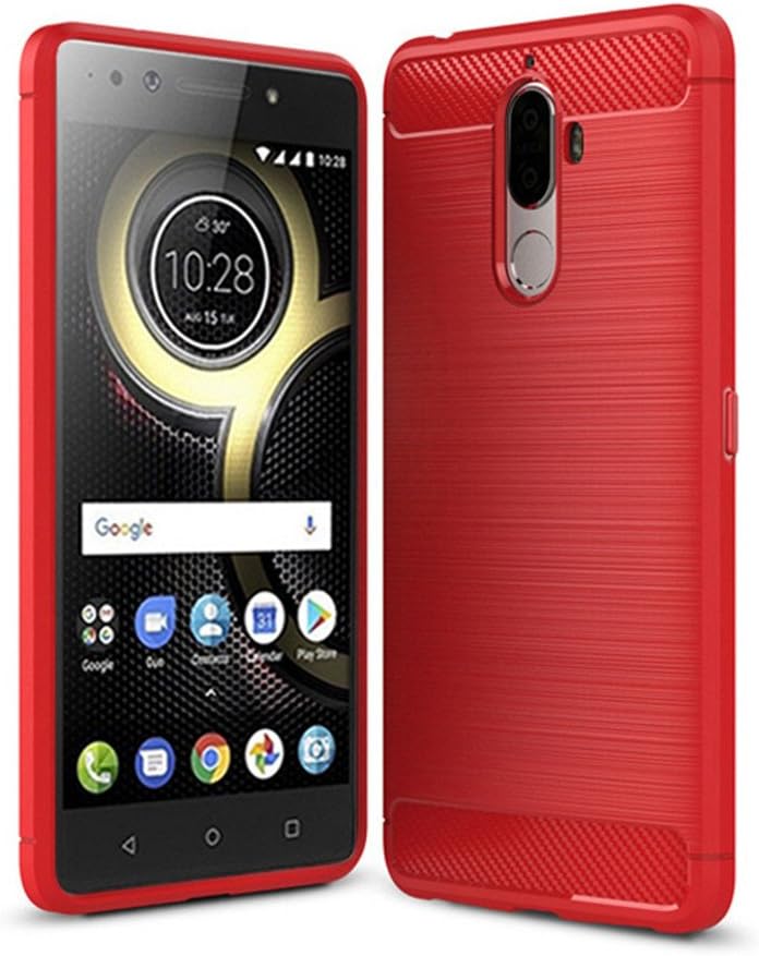 Lenovo K8 Note Case,Mustaner Shock-Absorption Flexible TPU Rubber Soft Silicone Full-body Protective Cover for Lenovo K8 Note (Red)