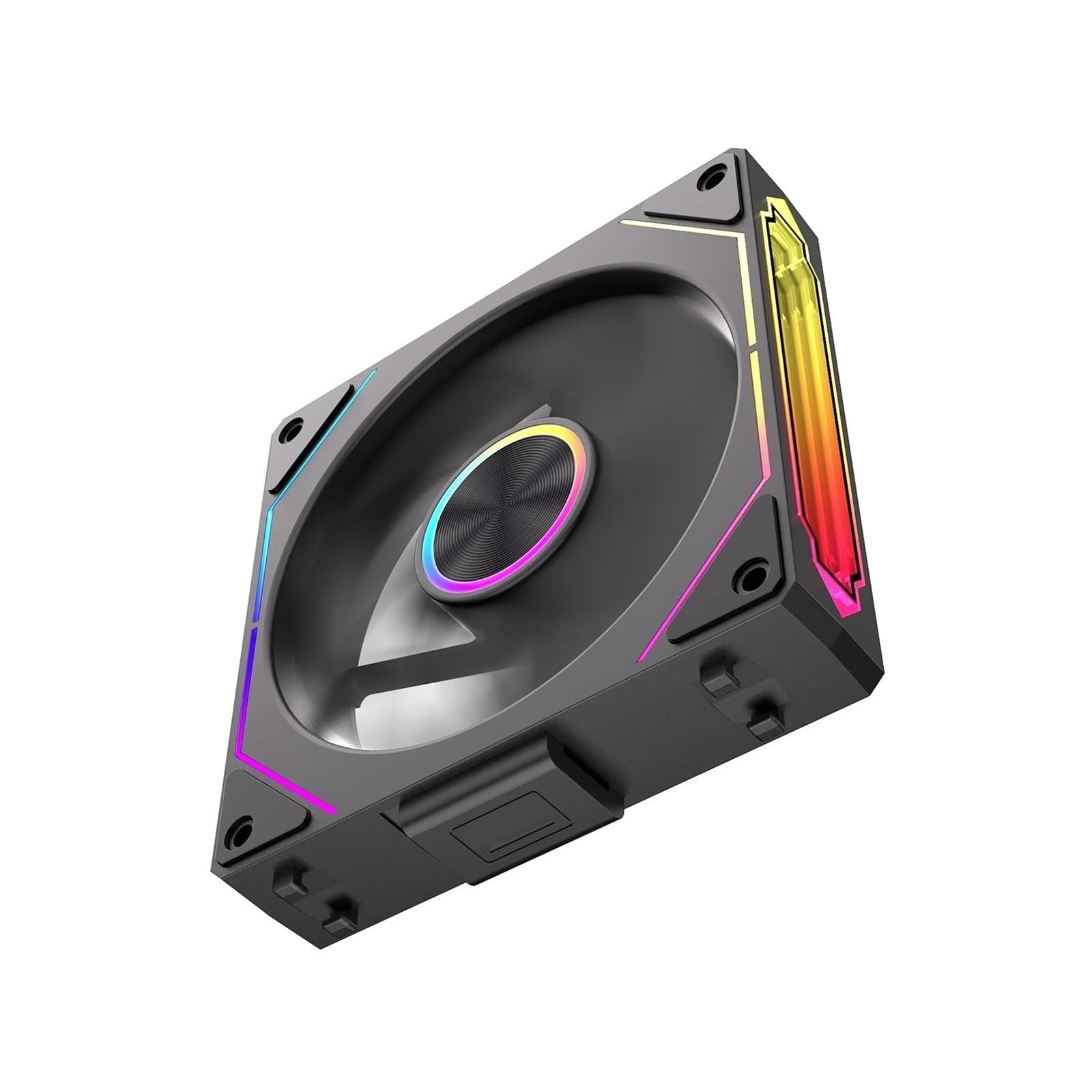 Ventilateur de boîtier DL-2 PC 3-en-1 Black-Reverse l'excellence du refroidissement sans fil