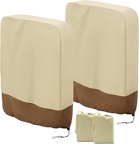Miniatura 10 de Fundas para sillas de gravedad cero, 2 unidades, para exteriores, plegables, de gravedad cero, impermeables, a prueba de polvo, con bolsa de