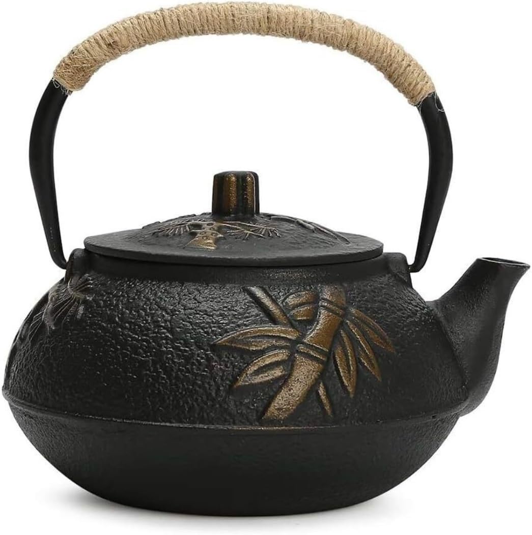 Tetera Marroqui Tetera De Hierro Fundido, Colador Infusor Chino Con Filtro De Acero Inoxidable Tetera Turca