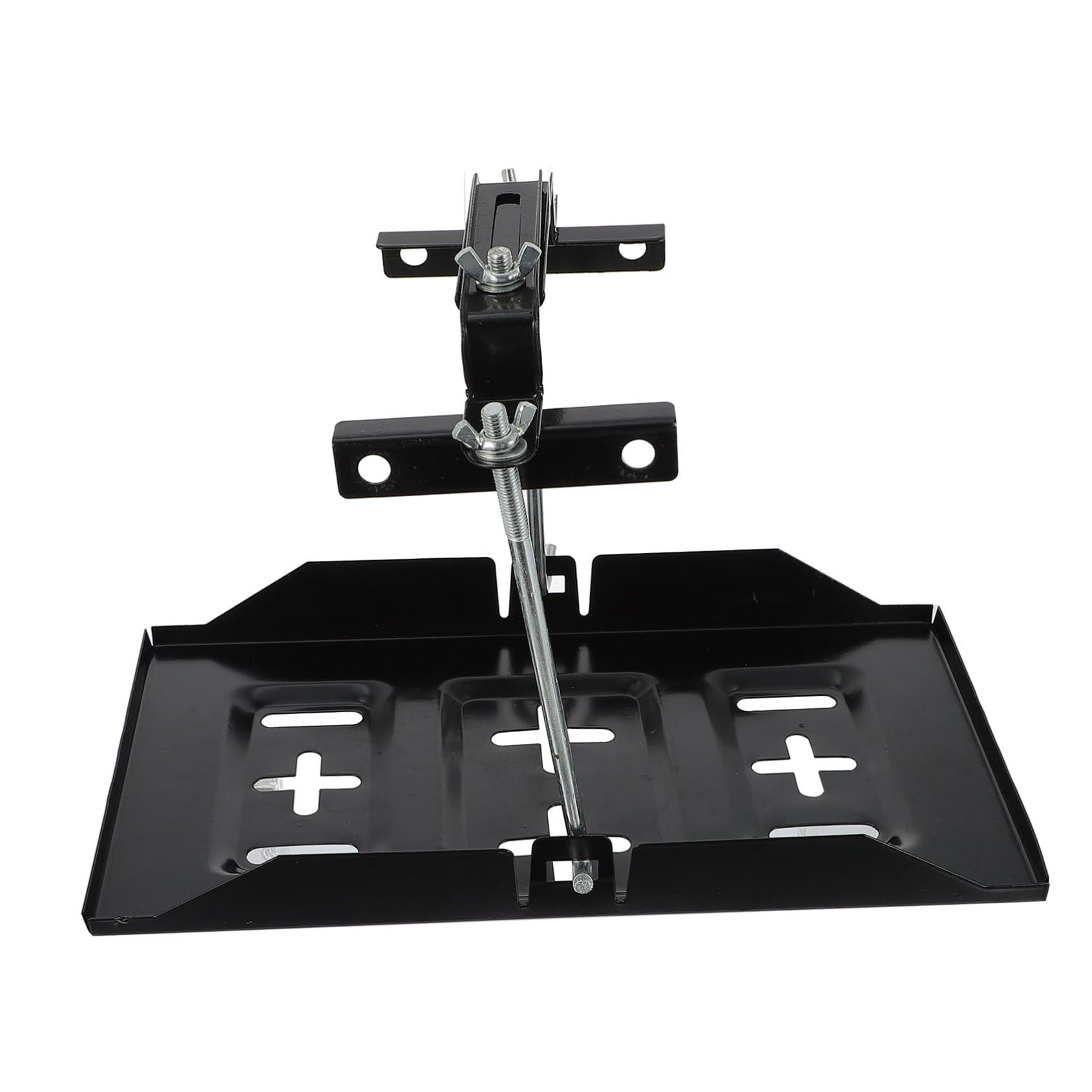 1 Set Support de Batterie de Voiture Fixation, en Fer Noir