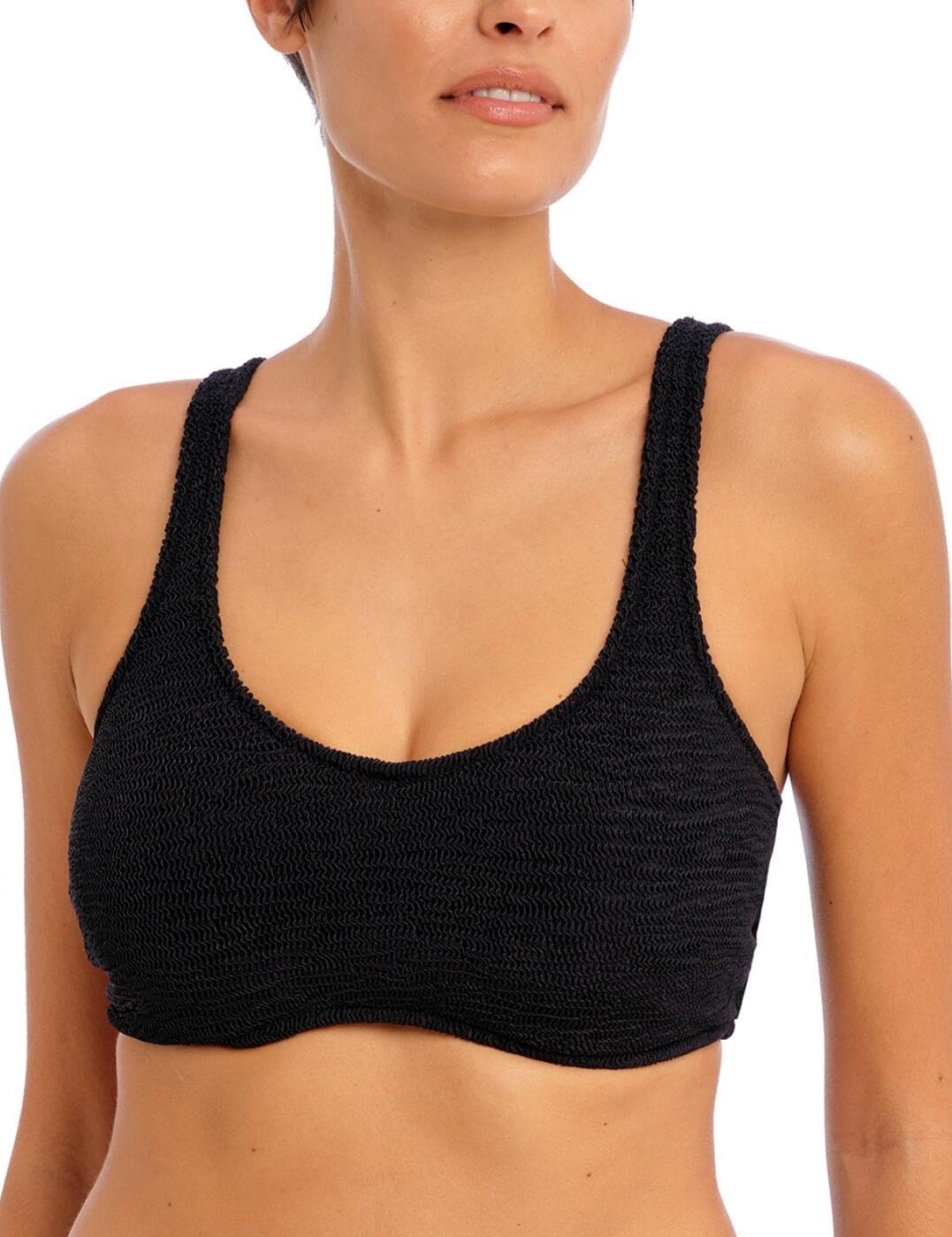 Freya Ibiza Waves Underwire Bralette Bikini Top Parte Superiore, Nero, 5D Donna
