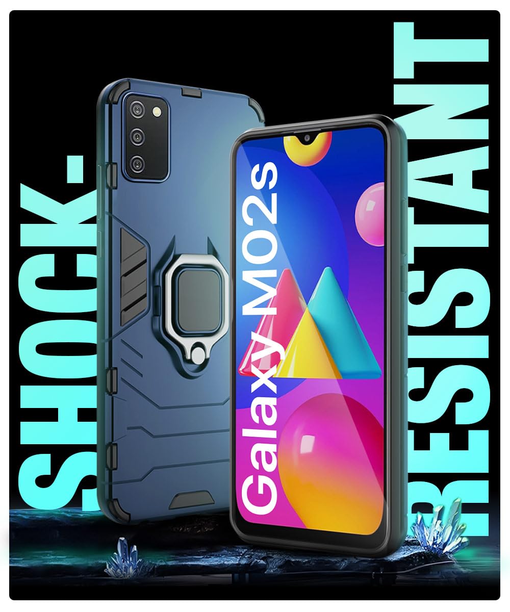 Samsung Galaxy M02s Shockproof Case - Blue -3
