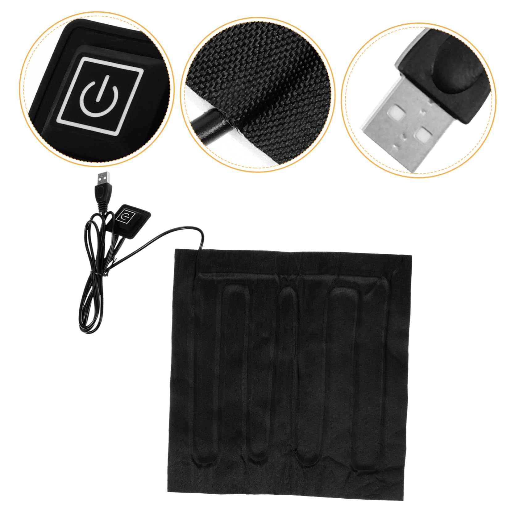 BESPORTBLE 4stücke Heizmatte Für Pflanzen USB Beheizbare Warming Mat Für Anzucht Von Blumen Und Pflanzen Energieeffizient Und Temperaturregelbar Für Gewächshäuser Und Aquarien