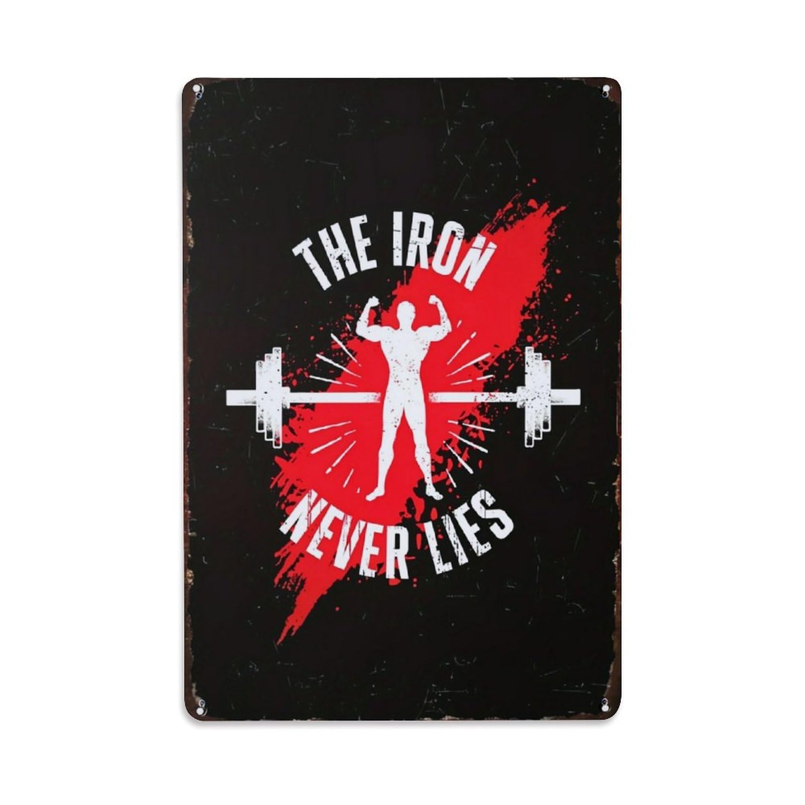 Jdfenggu Vintage The Iron Never Lies Retro Metal Tin Sign, Decor Art Poster For Bar, Home, Man Cave, Kitchen, Laundry Room Gift 8X12inch