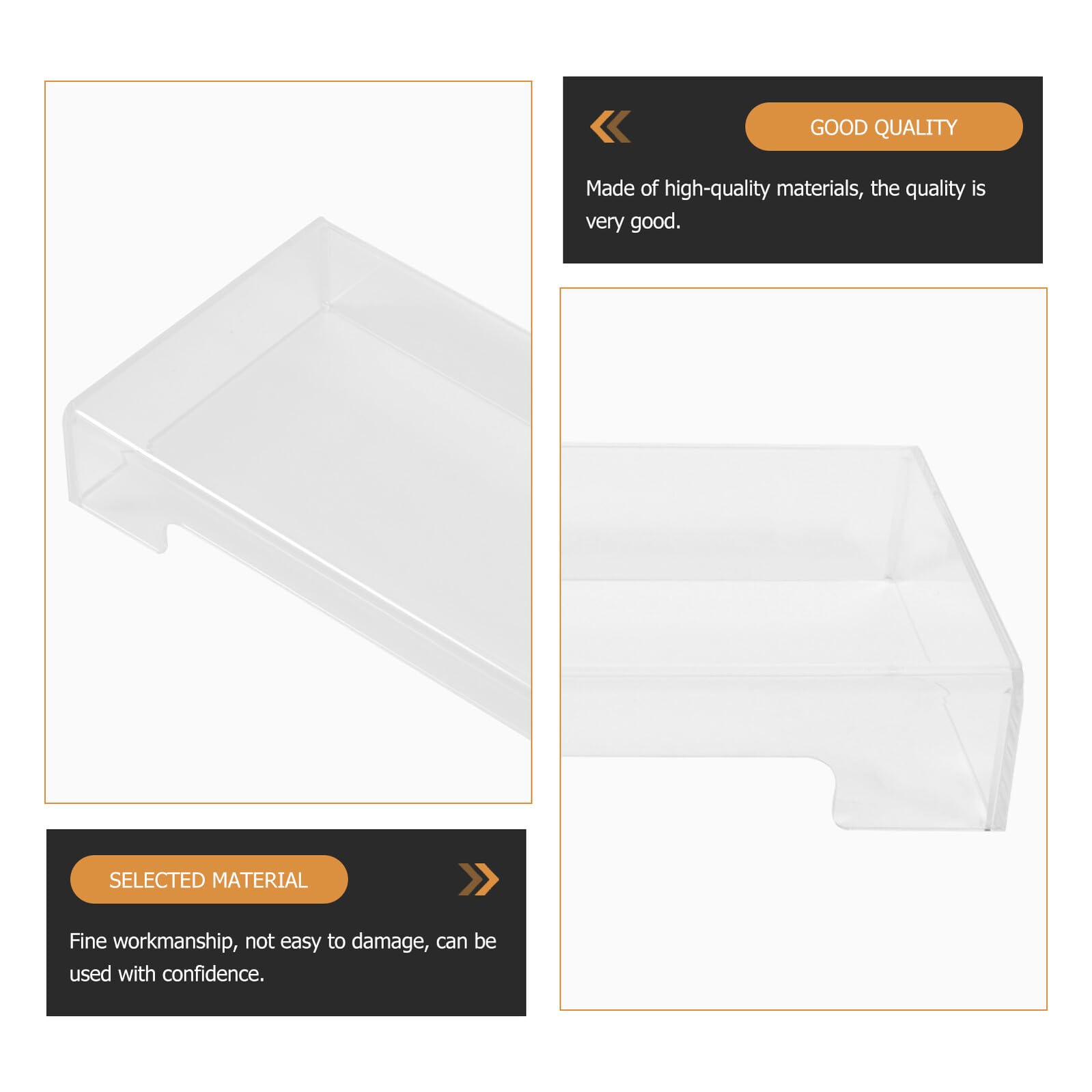 DOITOOL Funda Protectora Transparente para Teclado Acrílico Resistente 104 y 87 Teclas Cubierta Desmontable para Protección contra Polvo y Humedad
