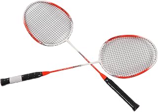 Raqueta de Bádminton, Raquetas de Raquetas de Bádminton con Bolsa de Almacenamiento 2pcs 670 Mm de Aleación de Carbono Rojo de Color Rojo