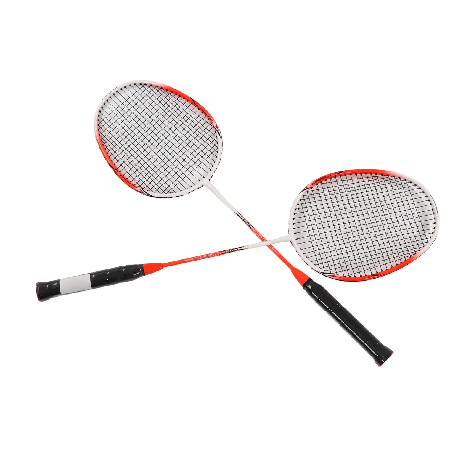 Racchette da Badminton Leggere e Resistenti, Set per Sport All'aria Aperta, Acciaio Al Carbonio Legato per Adulti, 2 Pezzi