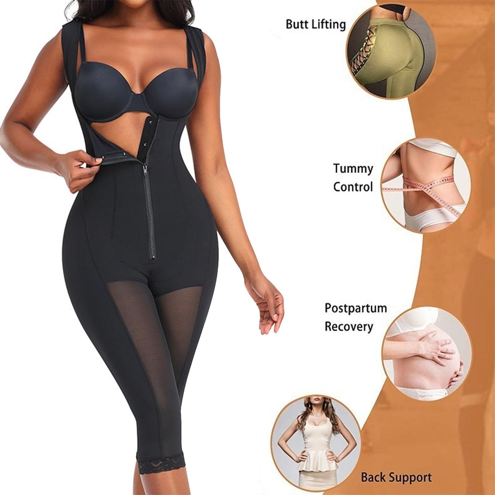 BBL Stage 2 Faja Colombianas body dla kobiet kontrola brzucha bielizna modelująca po operacji odzież kompresyjna urządzenie do modelowania sylwetki