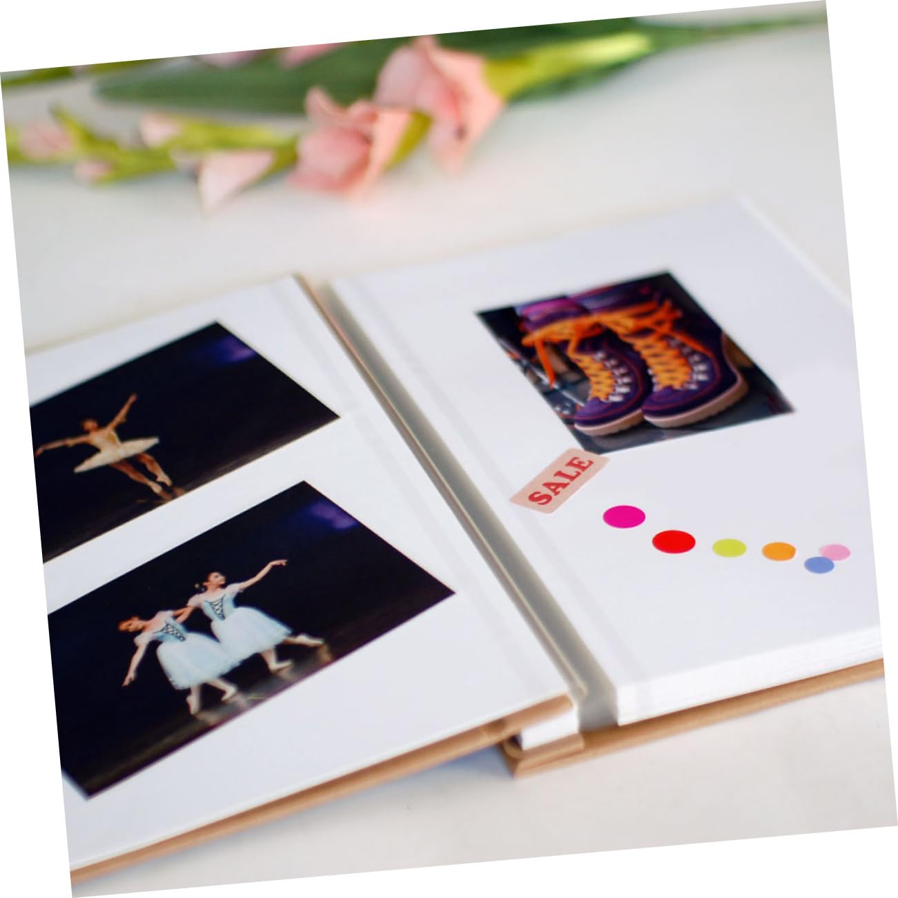 Cabilock 20hojas Álbum De Fotos Autoadhesivo De Papel Kraft Para Scrapbooking De San Valentín Aniversarios y Viajes Diseño