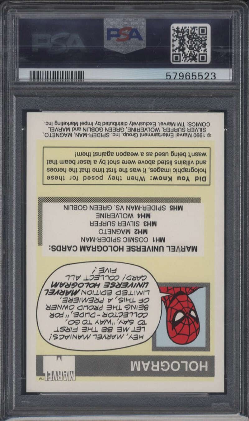 Amazon.com: 1990 Impel Marvel Universe #MH5 Spider-Man Vs Goblin Hologram  PSA 7 NM : Collectibles & Fine Art