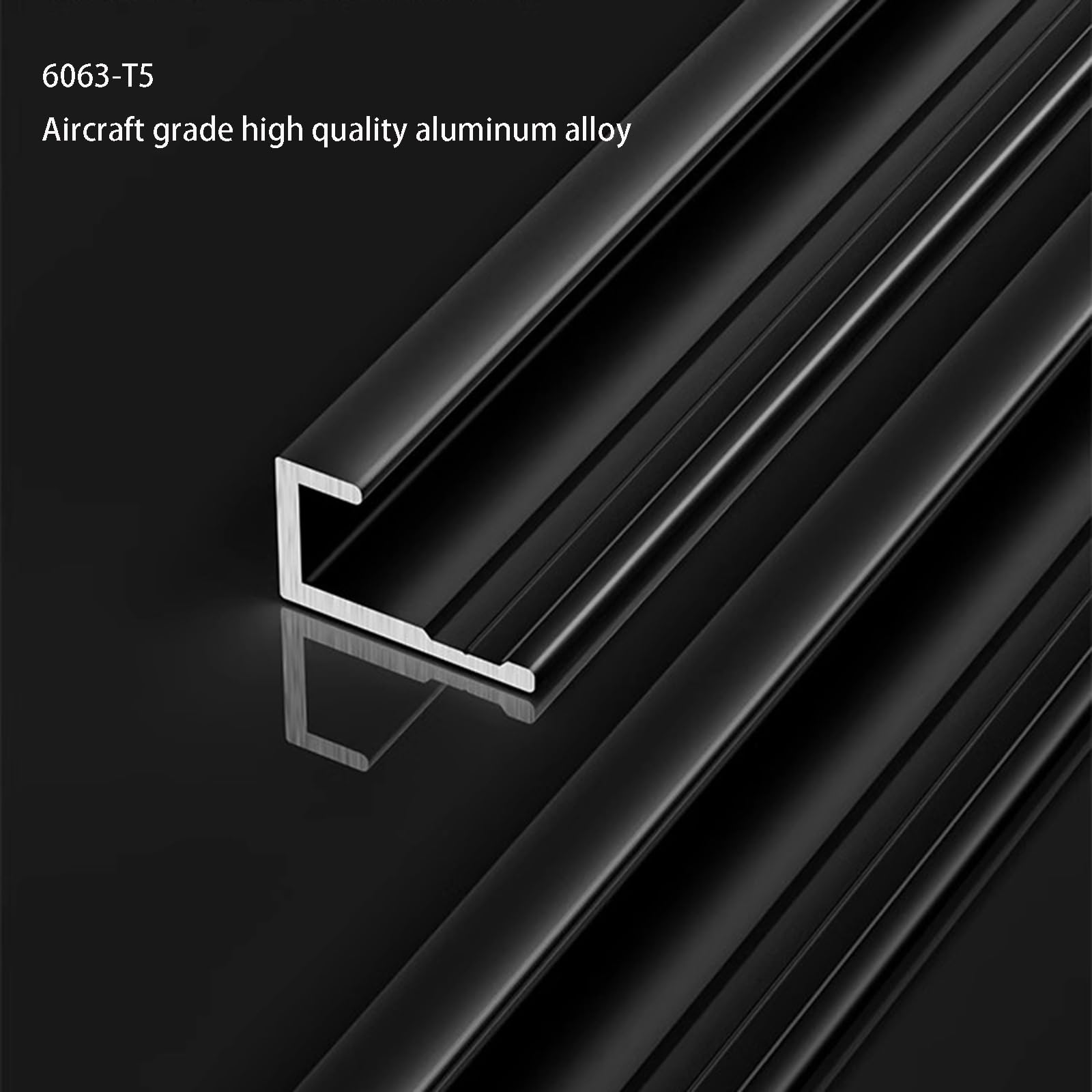 Matowe srebrne anodowane aluminium C-S profil krawędziowy wykończenia - 90 cm (3 sztuki) do renowacji wnętrz, 4,5 mm x 0,9 m, trwały ochraniacz na nos, idealny do projektów remontowych