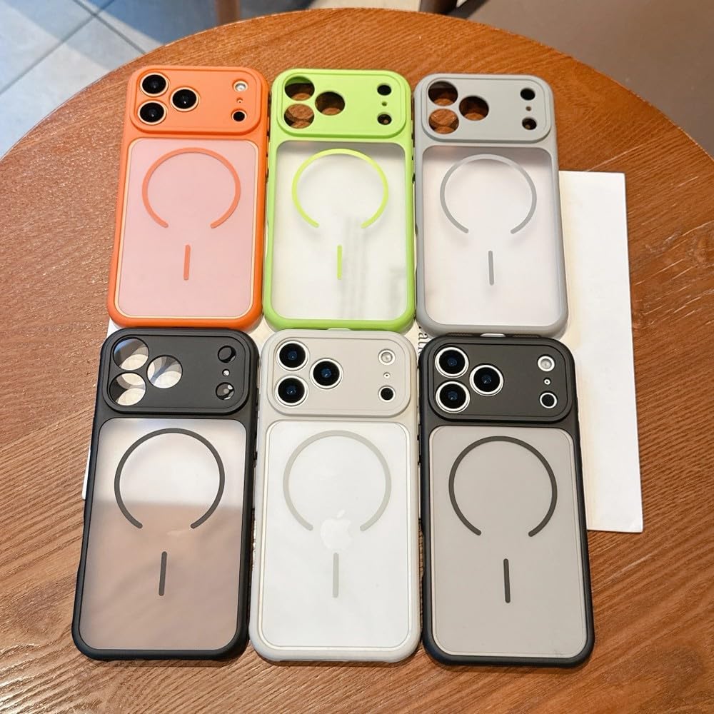 Przezroczyste etui magnetyczne do iPhone'a 17 Air 16 15 14 Plus 13 12 11 17 Pro Max, odporne na wstrząsy, z funkcją ładowania bezprzewodowego, białe, do iPhone'a 17