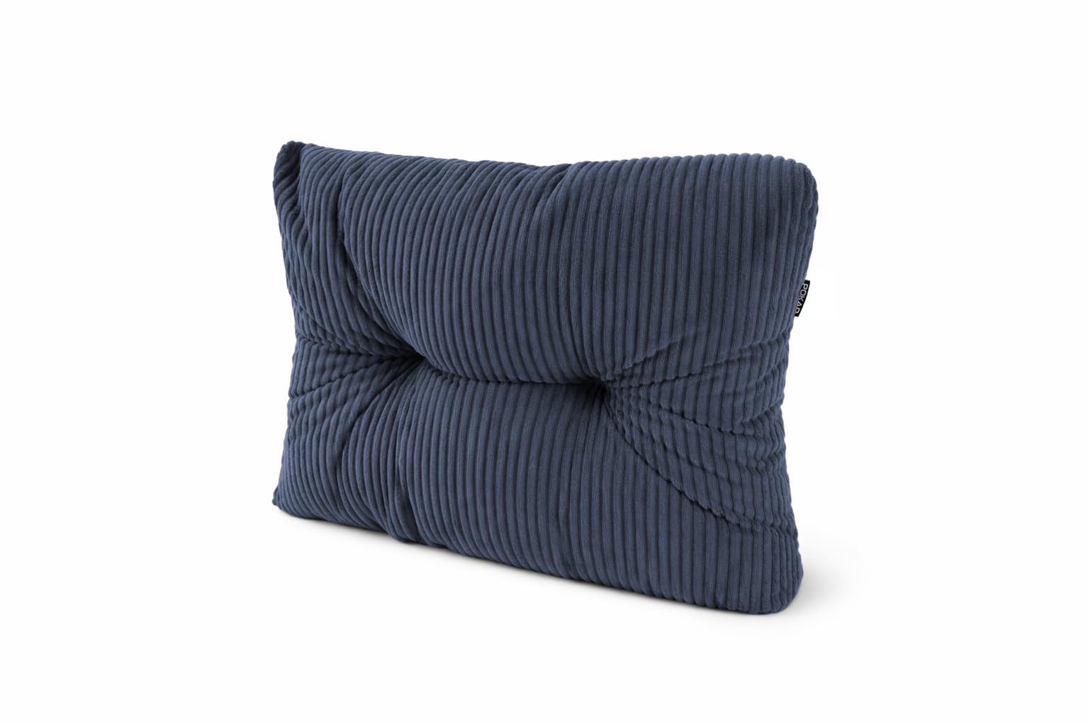 POKAR Pallet Side Cushion 60x40x12 cm in Corduroy | Tufted Cushion for Euro Pallet Furniture | Side Backrest for Corner Garden Sofa | Outdoor and Indoor Use | Oeko-Tex | Made in EU | Navy