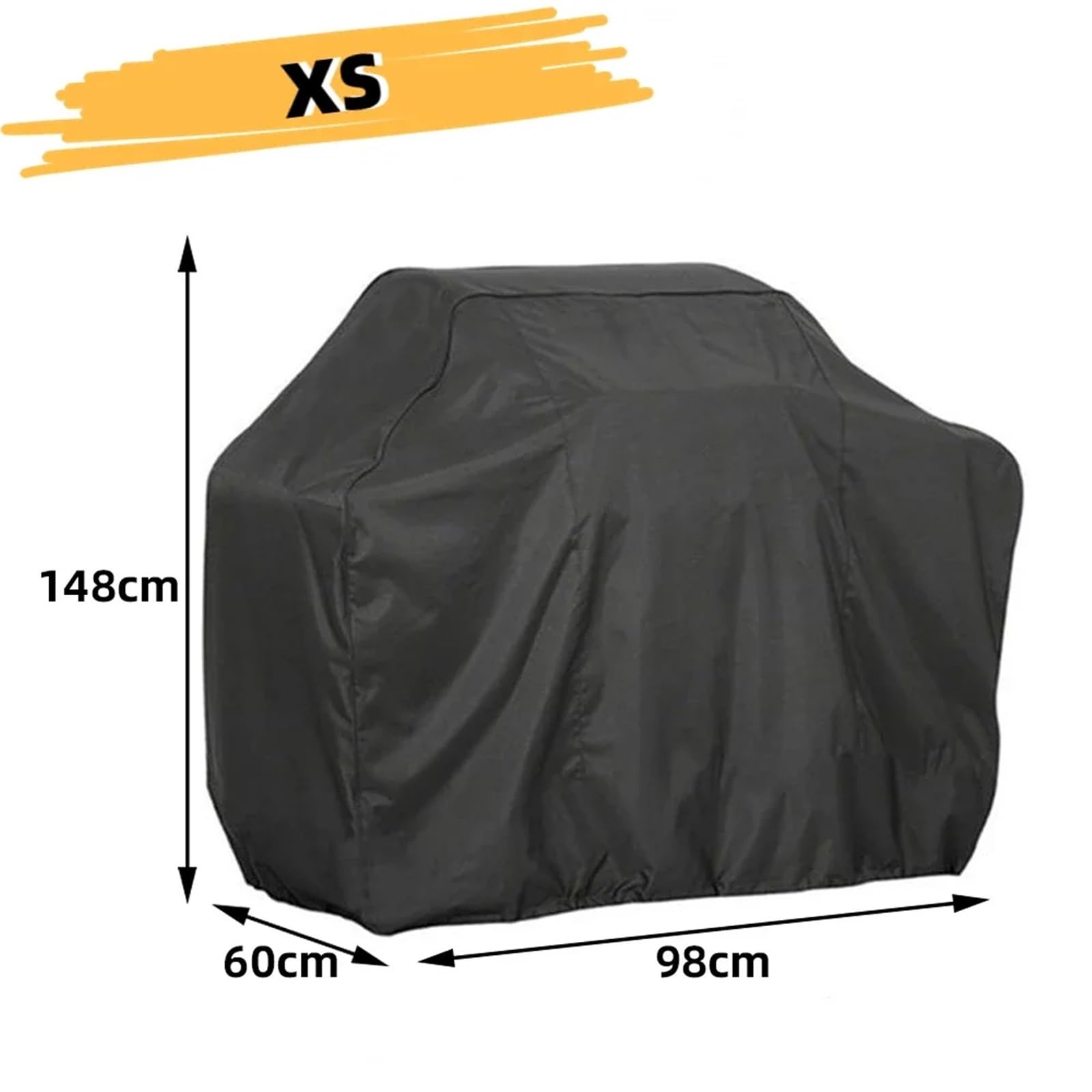 Cubierta for barbacoa, cubierta for barbacoa, cubierta for barbacoa, cubierta for parrilla resistente for exteriores, cubierta protectora contra la lluvia for barbacoa al aire libre(S 117x61x145cm)(Xs