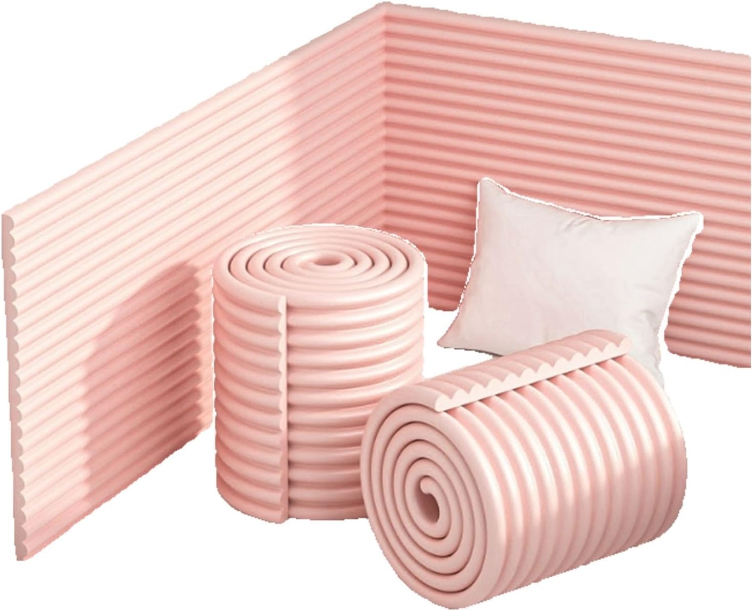 Fireplace Hearth Guard Extra Wide Baby Proofing Cushion for Child Safety and Edge Protection(Pink,200 * 20cm)