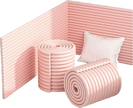Baby Proofing Fireplace Hearth Guard Extra Wide Cushion for Child Safety and Edge ProtectionPink,200 * 20cm