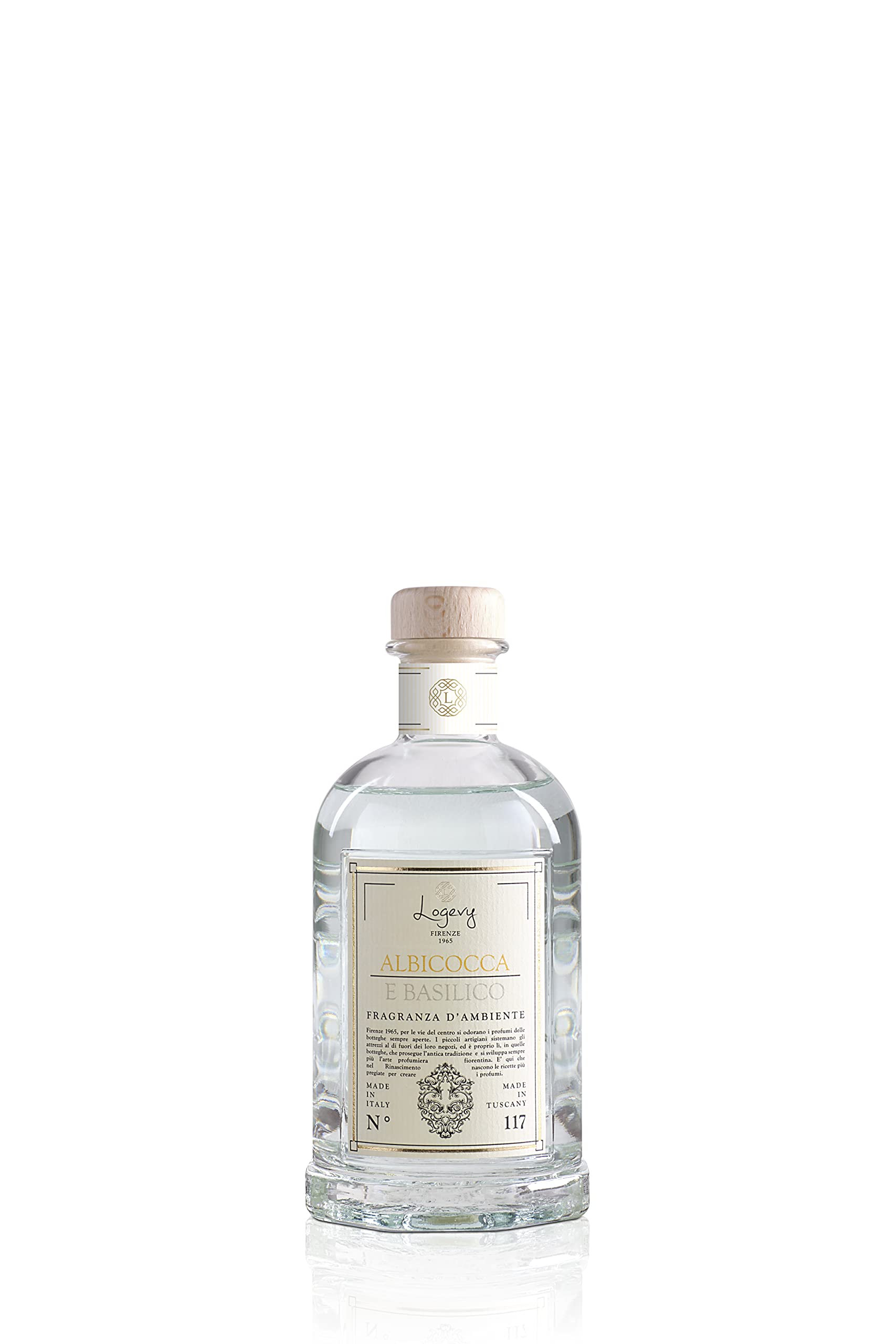 LOGEVY - Ambientador para el bienestar de la persona y de la casa - Albaricoque y albahaca (500 ml New 2022)