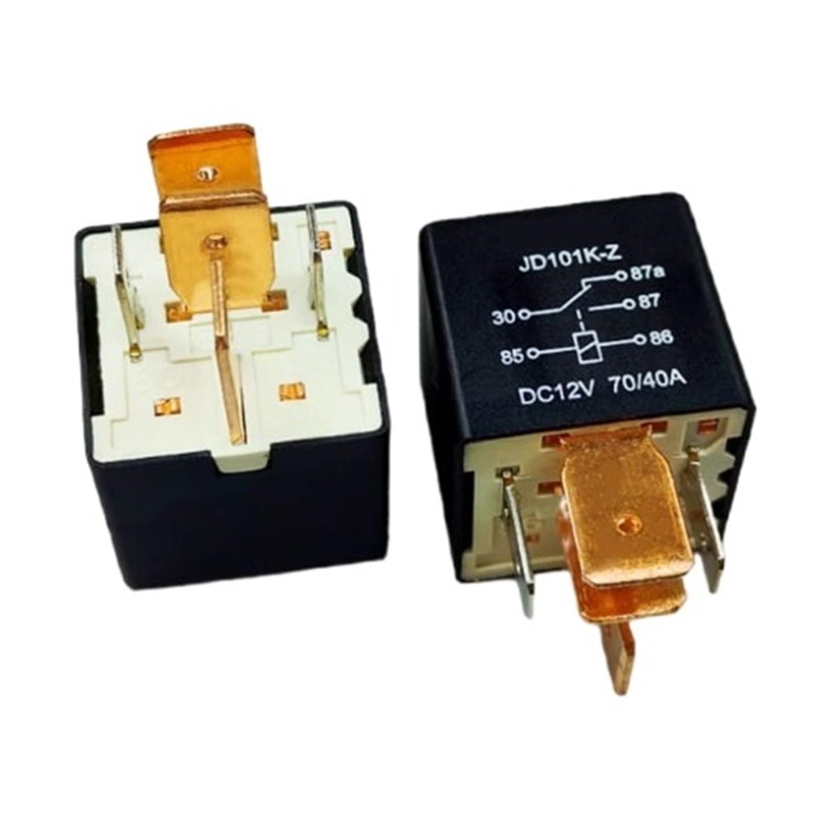 Relé de 12 V CC JD101K-Z de 5 pines interruptor electromecánico 12V 2PCS