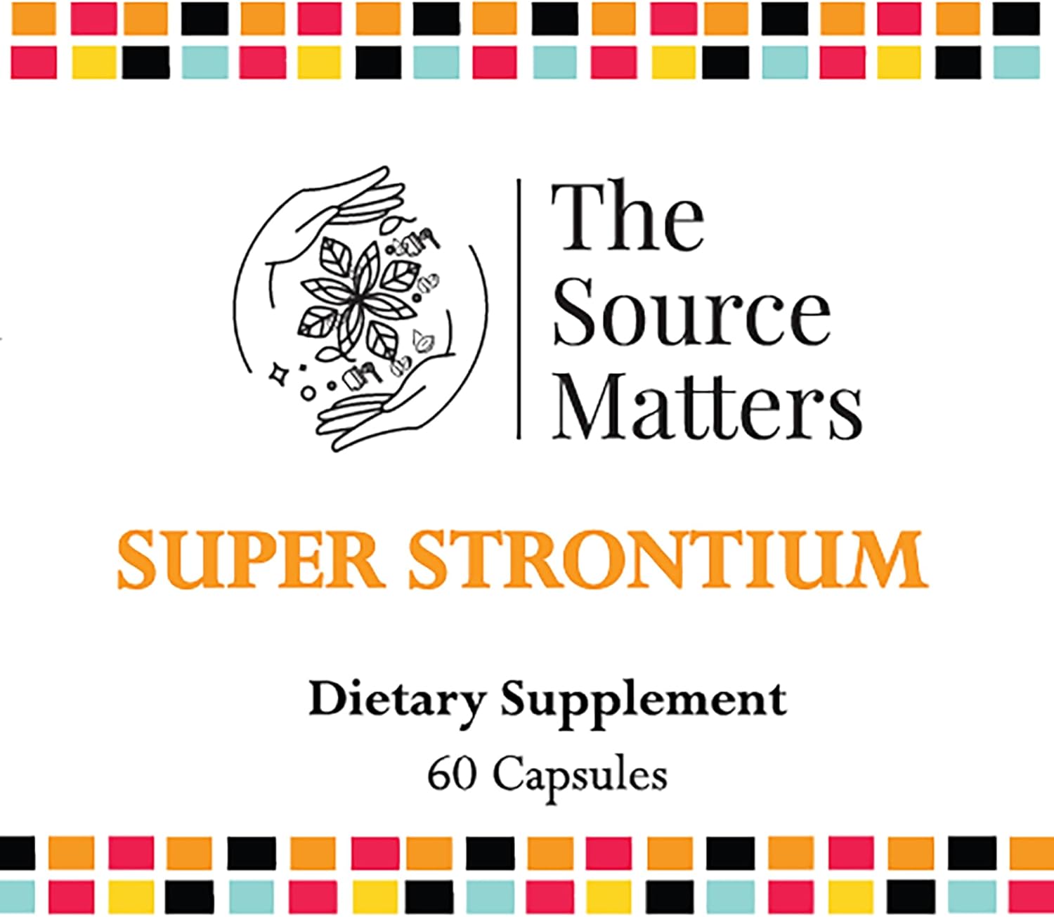 Super Strontium Boost Dietary Supplement | Bone Support Formula with Strontium Citrate for Structural Integrity, Skeletal Strength, and Balanced Bone Turnover (60 Capsules)
