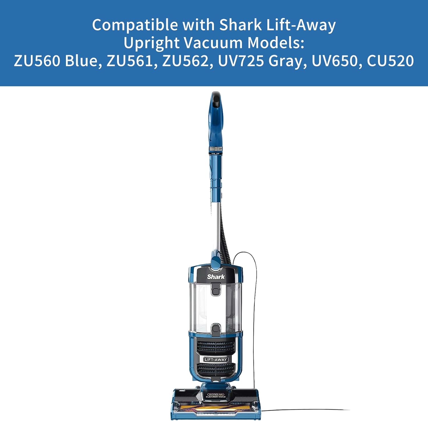 Upgraded ZU560 Replacement Hose Handle for Shark Navigator Rotator Lift-Away ZU560 Blue ZU561 ZU562 UV725 Gray UV650 CU520 Upright Bagless Vacuum Cleaners Handle