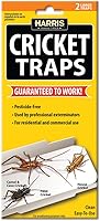 Harris Cricket Glue Traps 2-Pack - Long-Lasting Sticky Traps for Easy, Discreet Pest Control at Home or Commercial Spaces