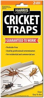 Harris Cricket Glue Traps 2-Pack - Long-Lasting Sticky Traps for Easy, Discreet Pest Control at Home or Commercial Spaces