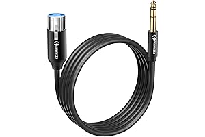 XLR to 1/4 inch LinkInperk TRS to XLR Cable for Playing Live