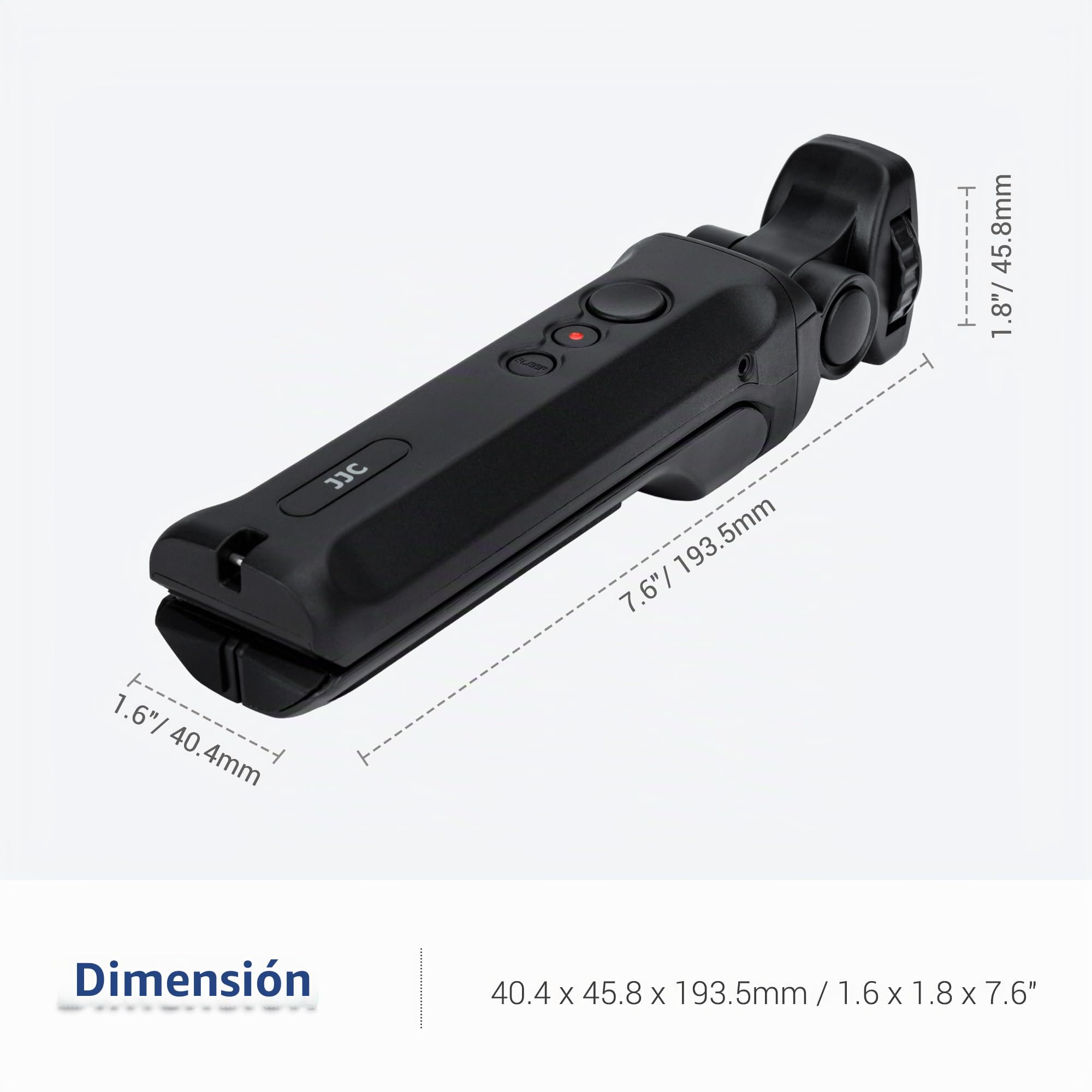 JJC Agarre de disparo remoto y trípode de escritorio de viaje para cámaras Panasonic G100D y S9 Selfies Vlogging, reemplaza el agarre de trípode Panasonic DMW-SHGR2