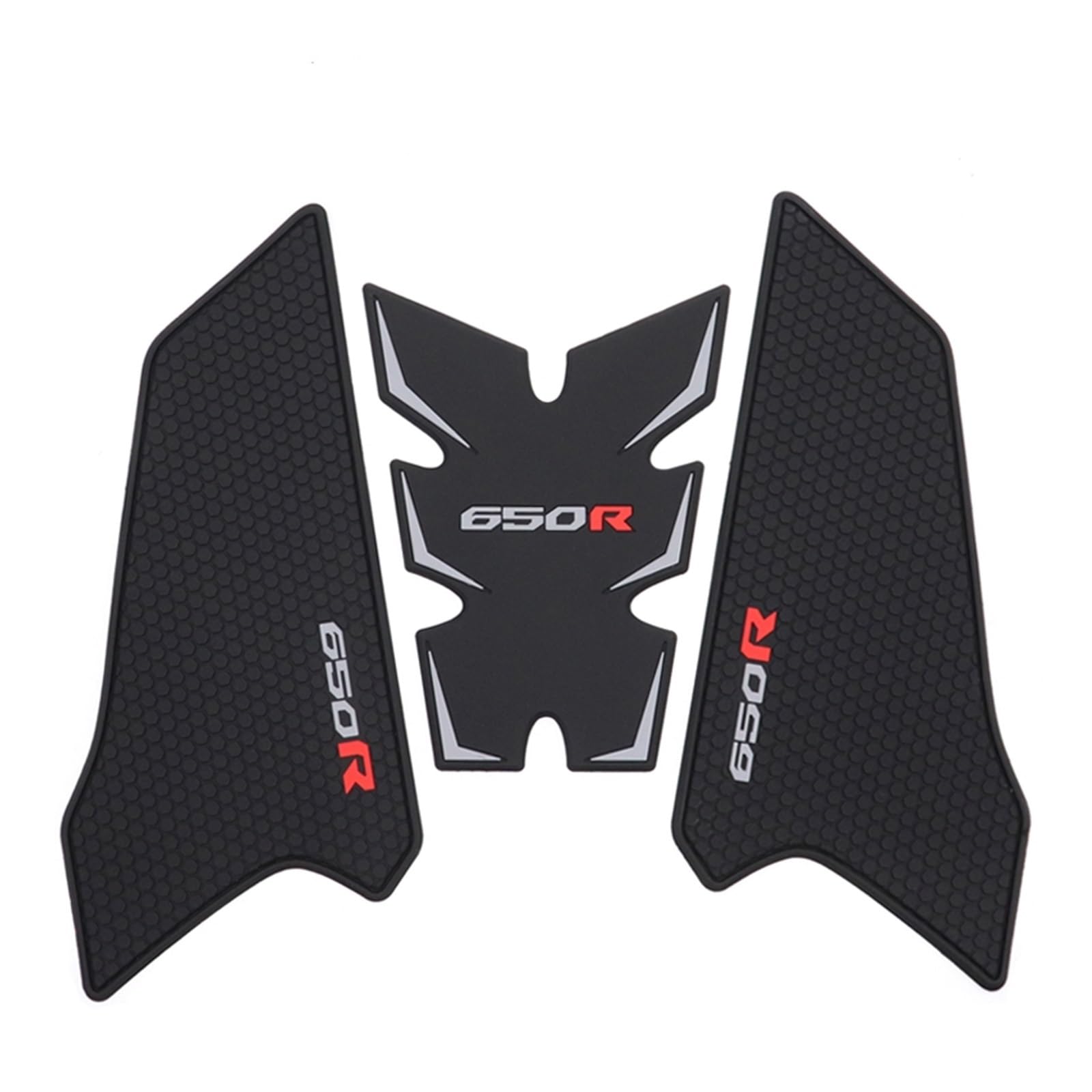 Zxcygg 3 Black For Cb650r For Cb 650R Tank Pad Motorcycle Sticker Decal Gas Knee Grip Tank Traction Pad Side 2019 2020 2021(3 Black)