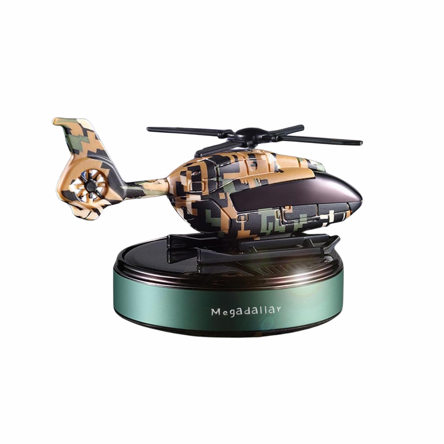 Military Helicopter Solar Fan