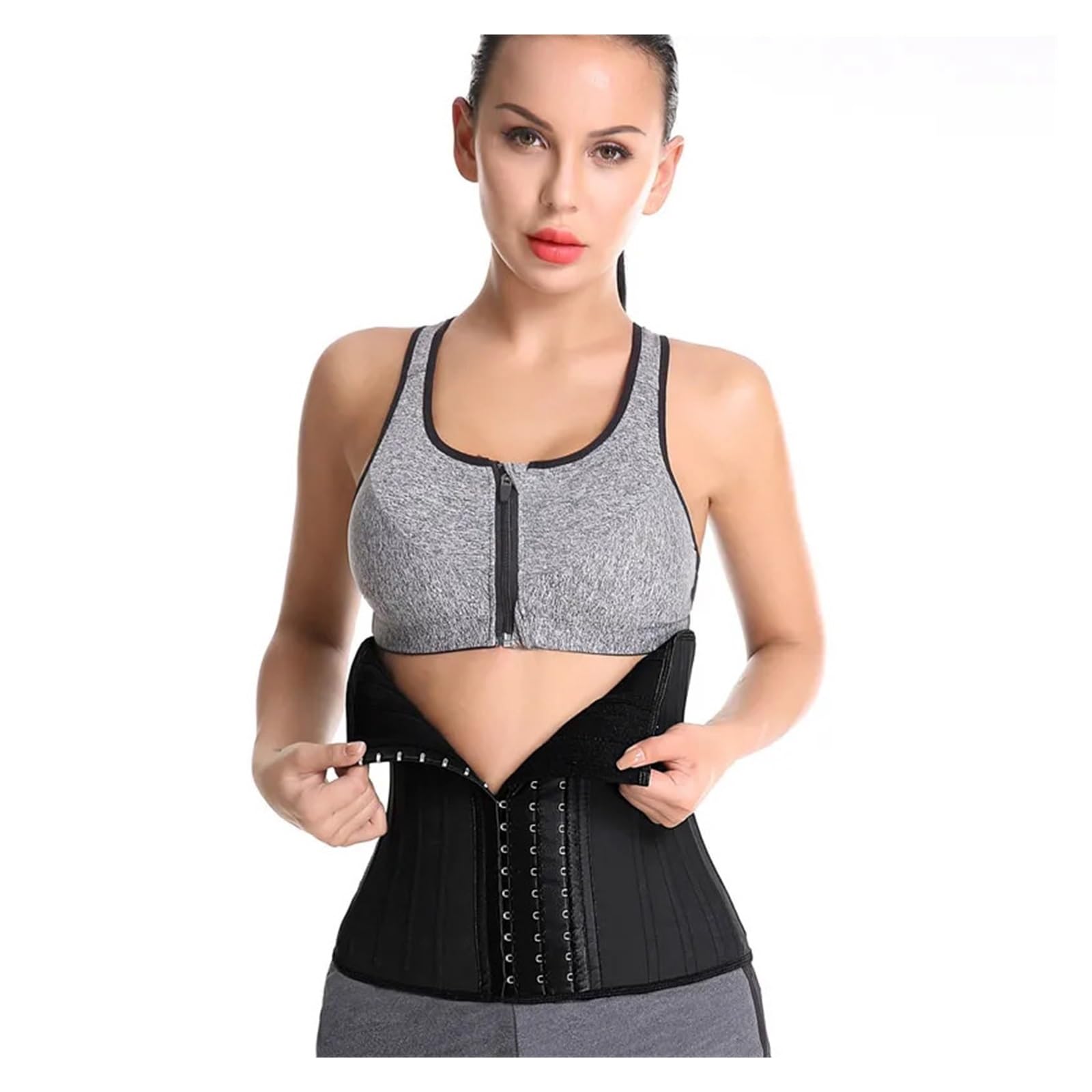 Cintura a Corsetto da Donna 30cm Latex Waist Trainer 25 Acciaio Osso Donne Fascette E Modellanti Corsetto Modellante Cinghia Body Shaper Guaine Dimagranti