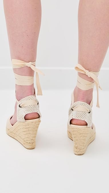 Soludos Women's Marseille Wedge Espadrilles, La Concha Ivory, 8.5 Medium US