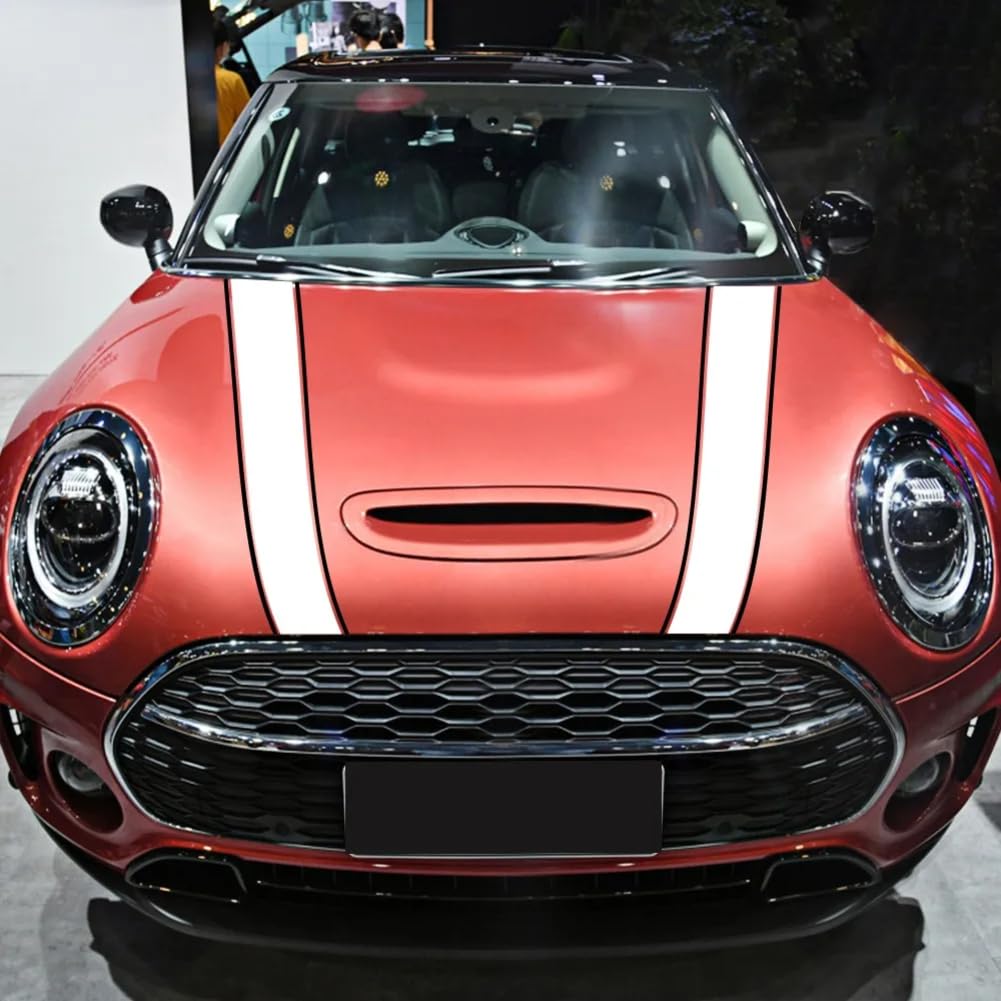 Autocollants Réfléchissants 3D Pour Mini Cooper – Lot De 6 Bandes Rouges, 10x3,4 Cm | Pour Capot, Pare-chocs, Sécurité Jour/nuit, Style Sportif - 13