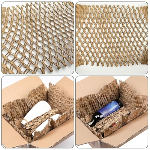 KJZQLMZ Paper Honeycomb Packaging Padding Machine, Transforms Cardboard into Packing Material, Filling Cushioning Cardboard Cutting Machine - Thumbnail 7