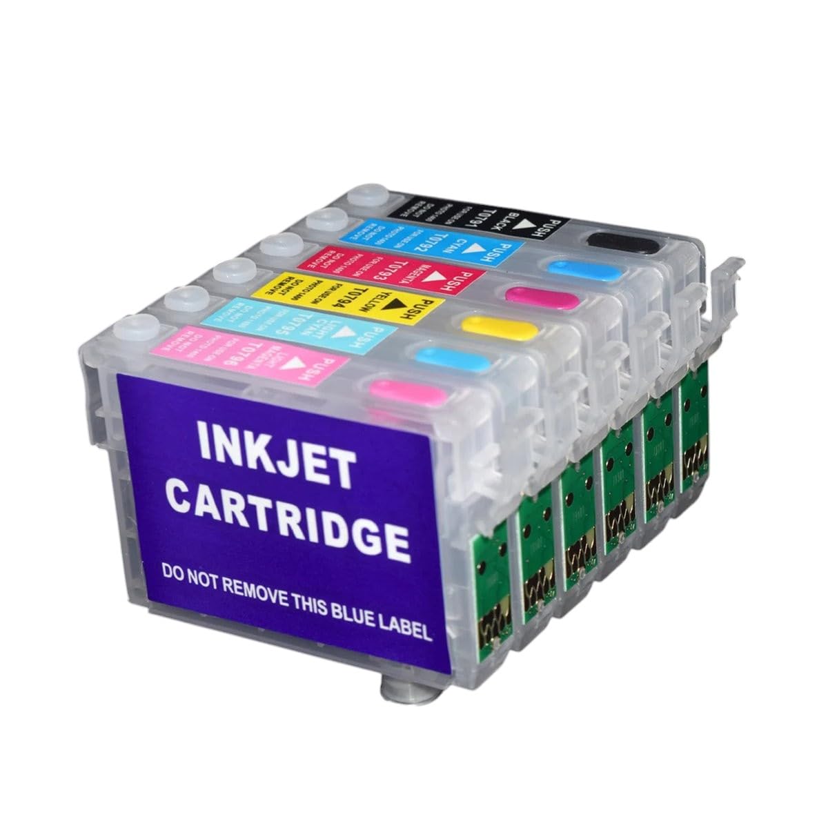Cartuccia d'inchiostro ricaricabile a 6 colori all'interno del chip dell'arco del ripristino automatico per la stampante Epson Stylus PX700W PX800FW PX830FWD Ciss nuovo 2025 Componente elettronico ad