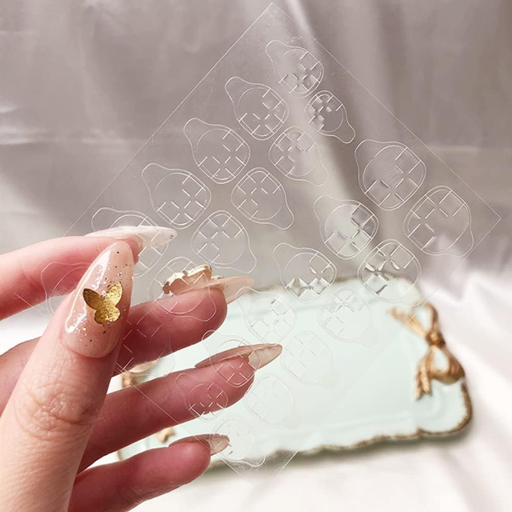 FAVHOME 192‑Piece Double‑Sided Nail Adhesive Tabs (Jelly Gel Stickers) | Waterproof, Breathable & Super Sticky Press-On Nail Tabs for Salon-Quality Hold 4