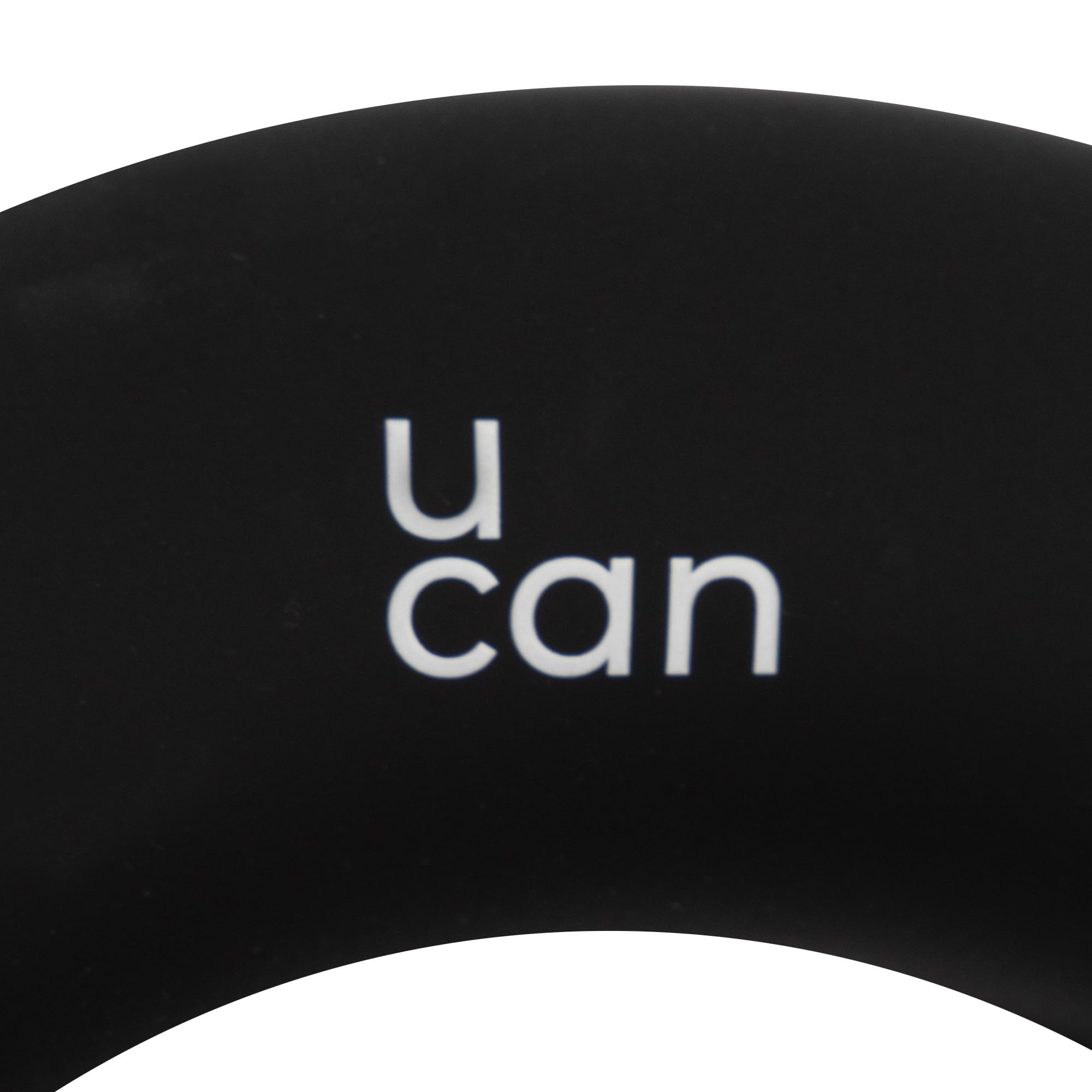 U can Gewichtsringe aus Silikon für Training, Widerstandsringe für Yoga, Pilates und Fitness, strafft Arme, Beine und Bauch, kompaktes Zubehör für Zuhause oder Fitnessstudio (Schwarz, 2,7 kg)