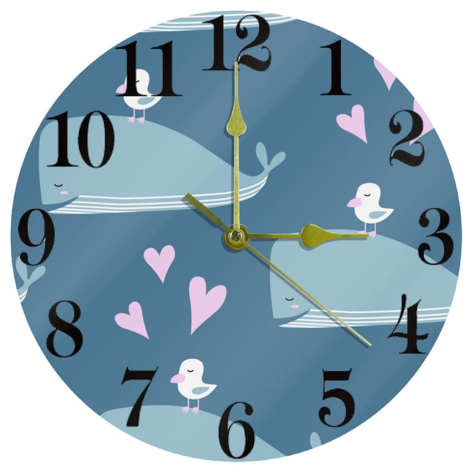Horloge murale à quartz avec mécanisme de balayage fluide et silencieux sans bruit