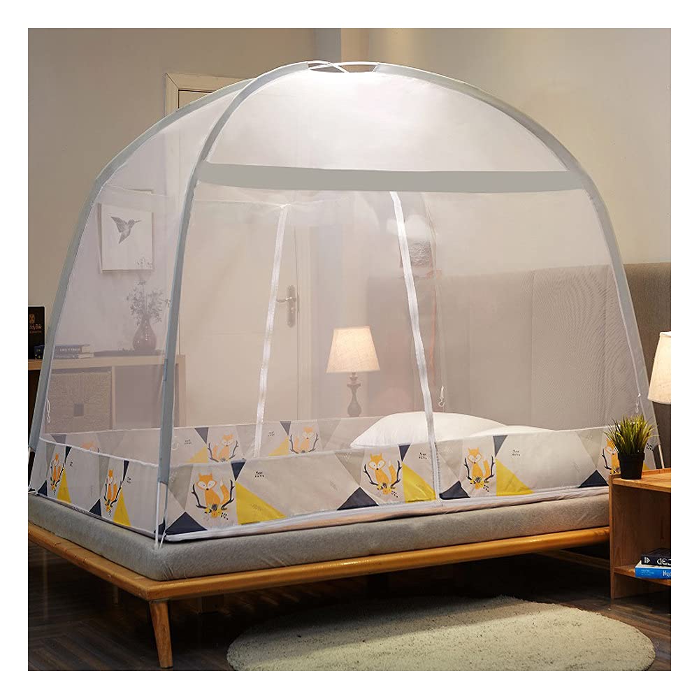 Moustiquaire de lit pop-up pour des nuits sereines en voyage et camping extérieur