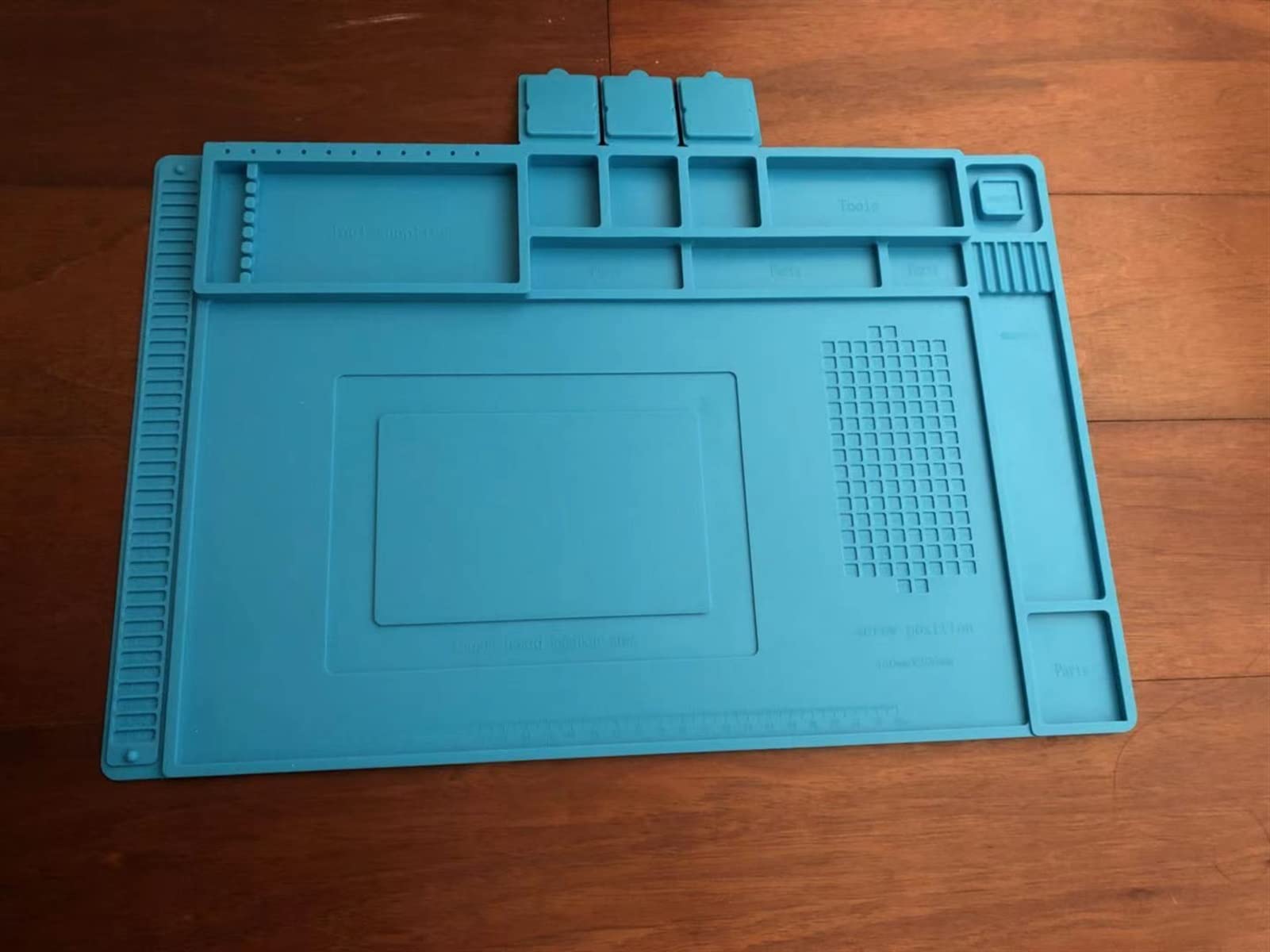 Pezzo di 45 x 30 cm Tappetino da Tavolo in Gomma siliconica per orologiaio Antiscivolo Strumento di Riparazione Orologi Accessori per Strumenti di Riparazione，