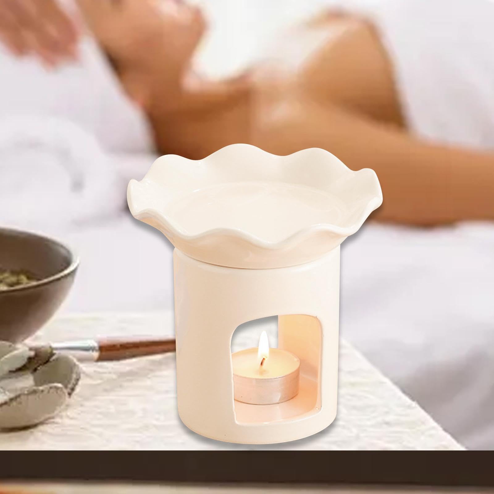 Duftlampe für ätherische Öle, Keramik, Blume, Aromatherapie, Diffusor, Räucherstäbchen, Düfte für Zuhause und Büro