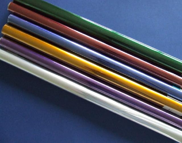 6 Rolls Bulk Assorted Coloured Cellophane (Each 50cm x 4.5m)