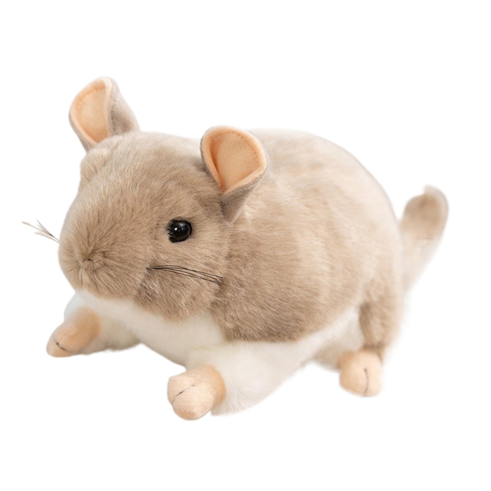 Chinchilla Cuddle Buddy Comfort Cuddler - Chinchilla Plush Accessory Toy For Guinea Pigs, Hamsters, Ferrets, Hedgehogs & Sugar Gliders A-nxiety Relief Stuffed Animal Companion