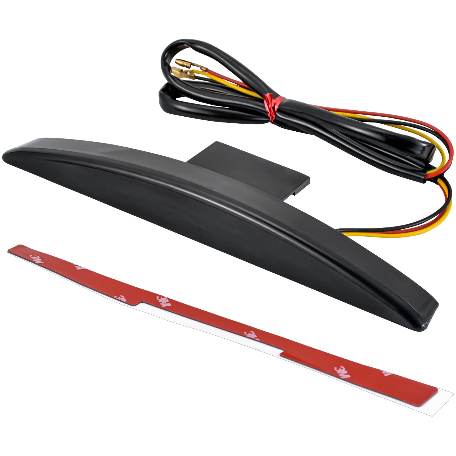 KATUR Motocicleta Guardabarros Trasero Tip 22 Rojo LED Freno Luz Trasera de Marcha para Harley Breakout EFI FXSB CVO 2013-2017 (Humo)