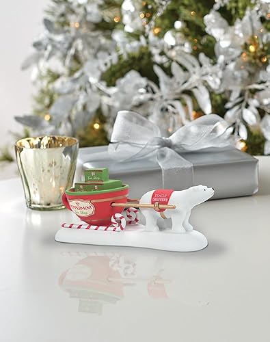 Miniatura 2 de Department 56 North Pole Village Accessories Teacup Delivery Service Figurine, 1.57 pulgadas, multicolor